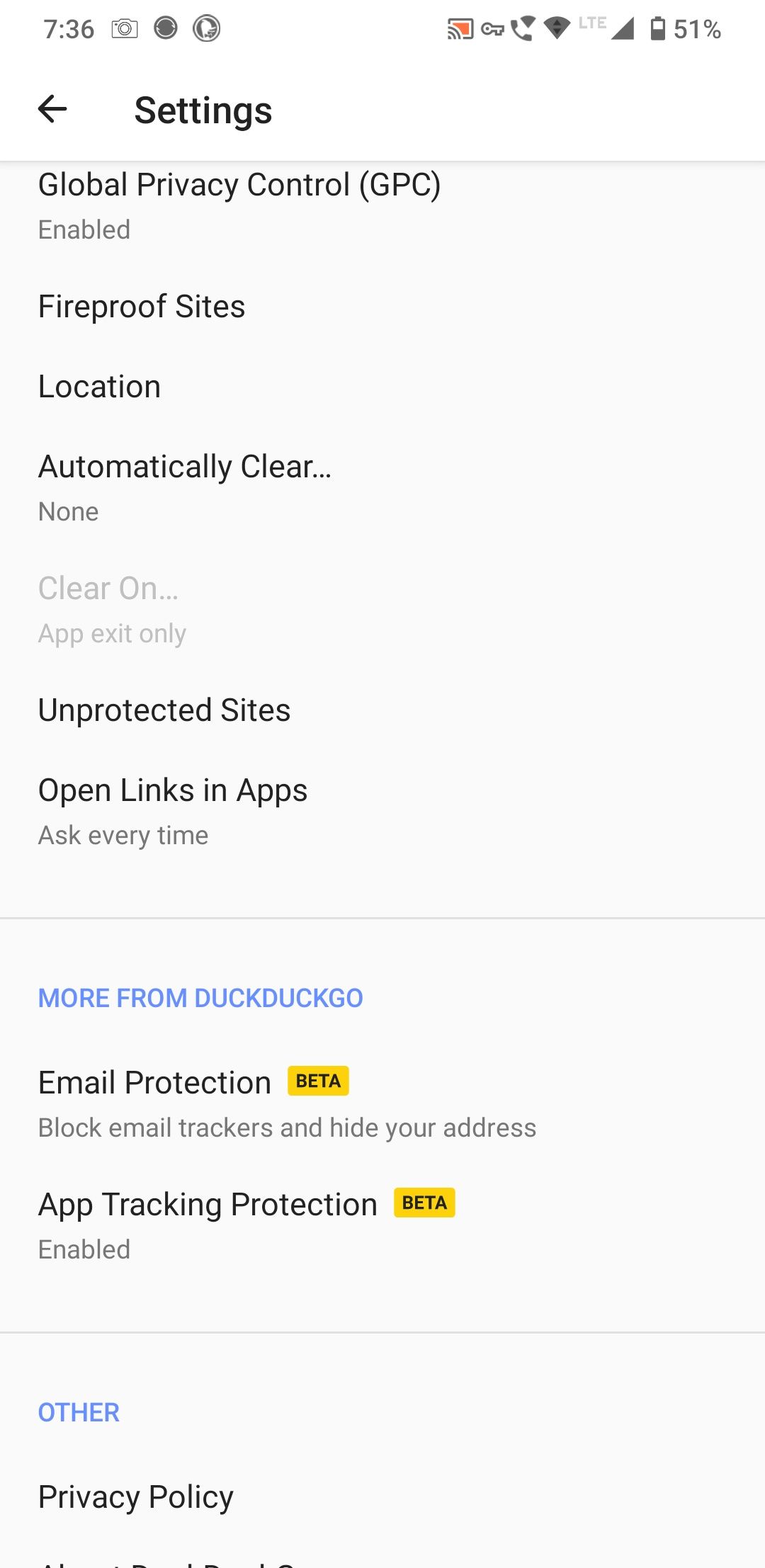 enable app tracking protection