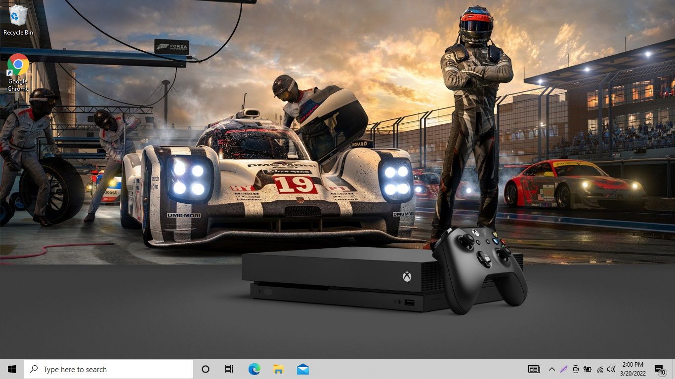 Forza Windows 10 theme.