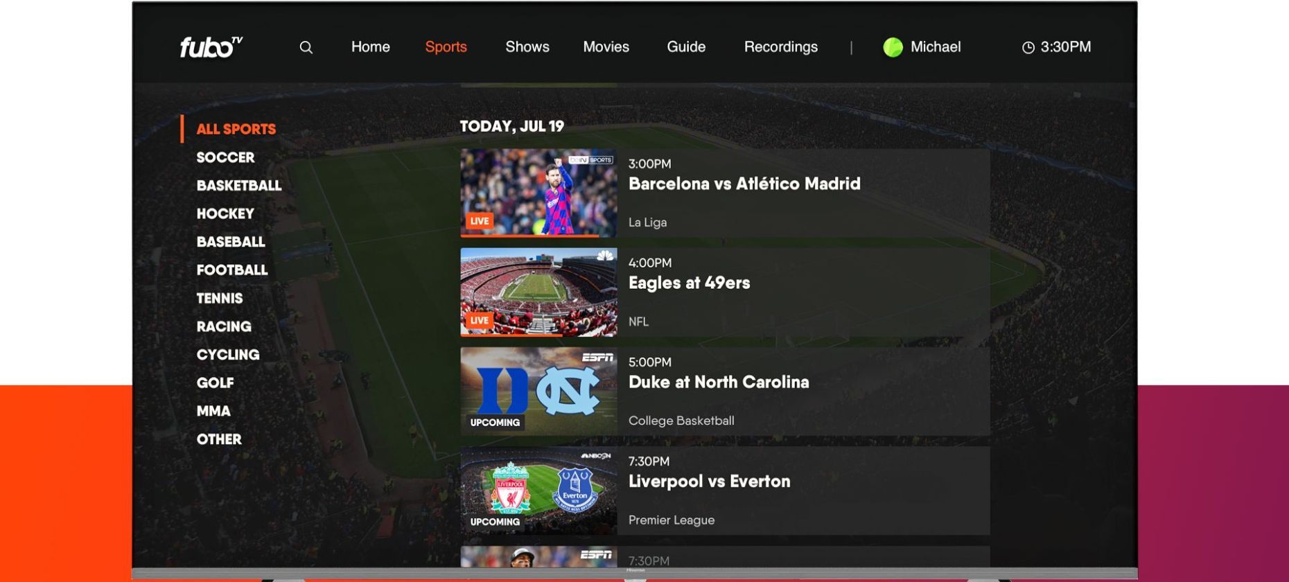 fuboTV is only allowing new subscribers to sign up for three-month