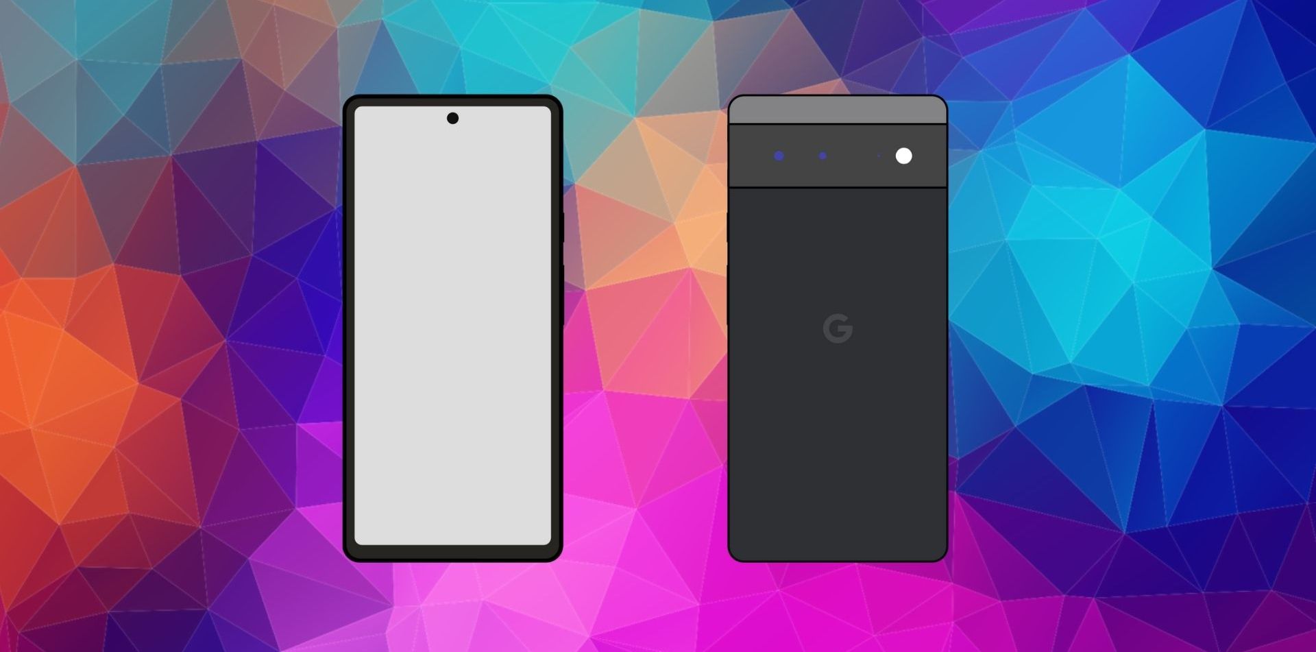 google pixel six front and back