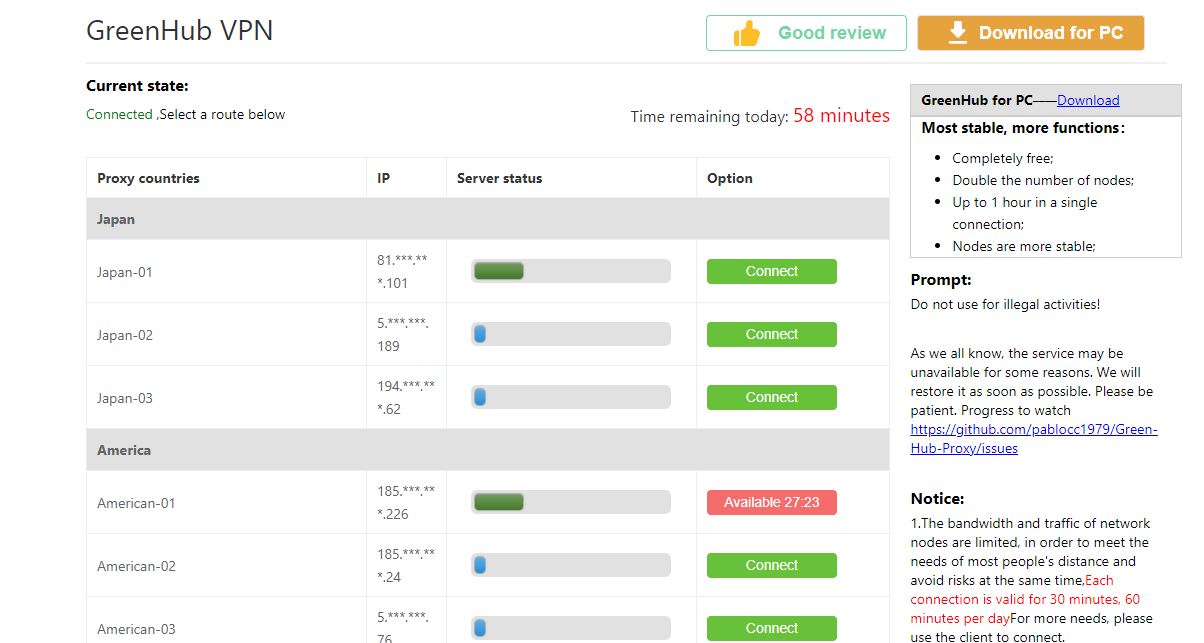 greenhub addon settings screenshot