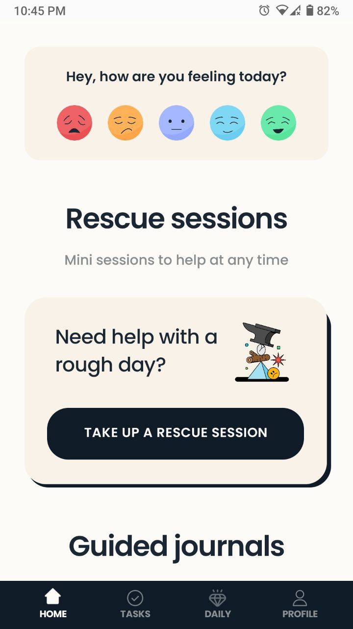 Rescue sessions in Intellect app