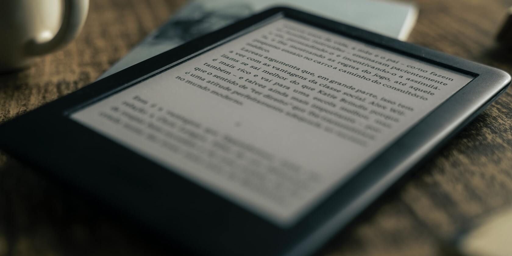 Photo of a Kindle on a soft surface