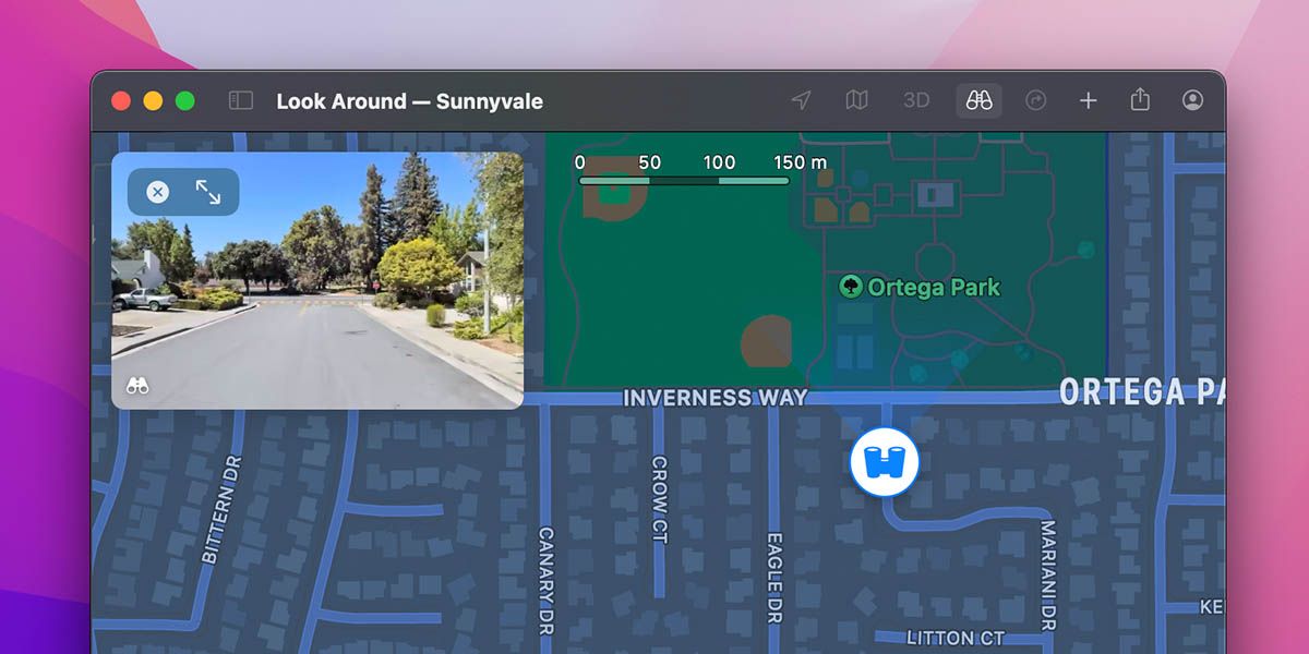 Look Around Feature active on Apple Maps