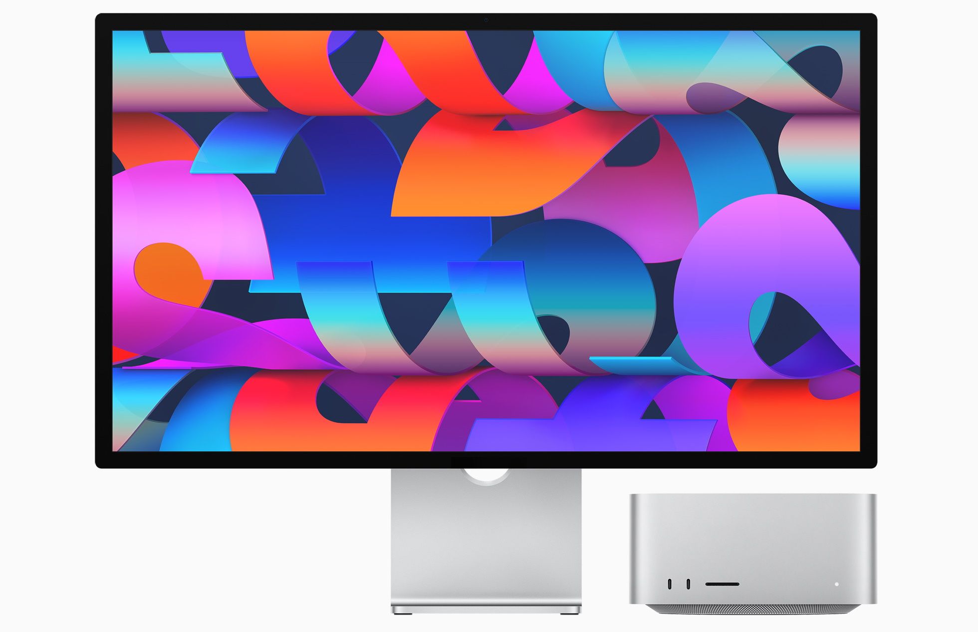 Mac Studio connected to Studio Display