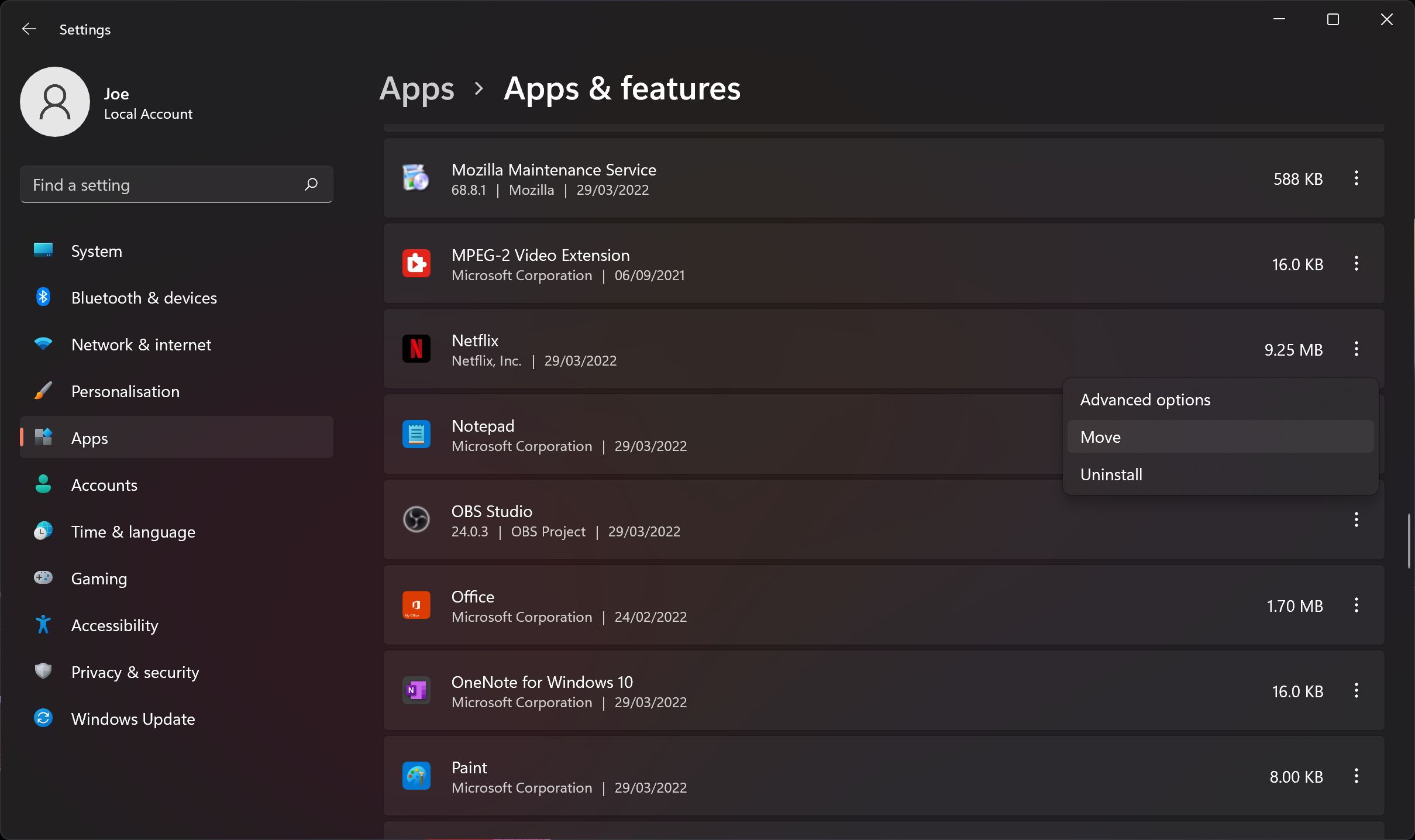 How To Move Apps To A Different Page