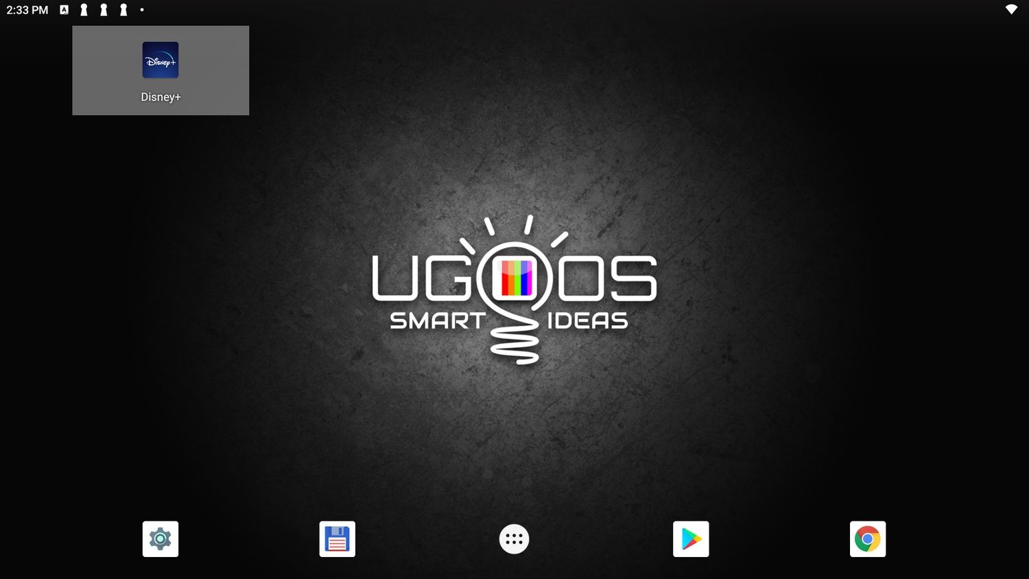 Ugoos UT8 PRO home screen