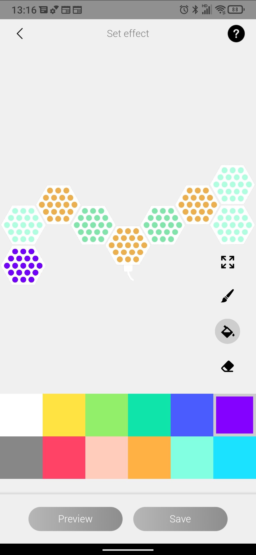 برنامه Cololight Hexagon PRO