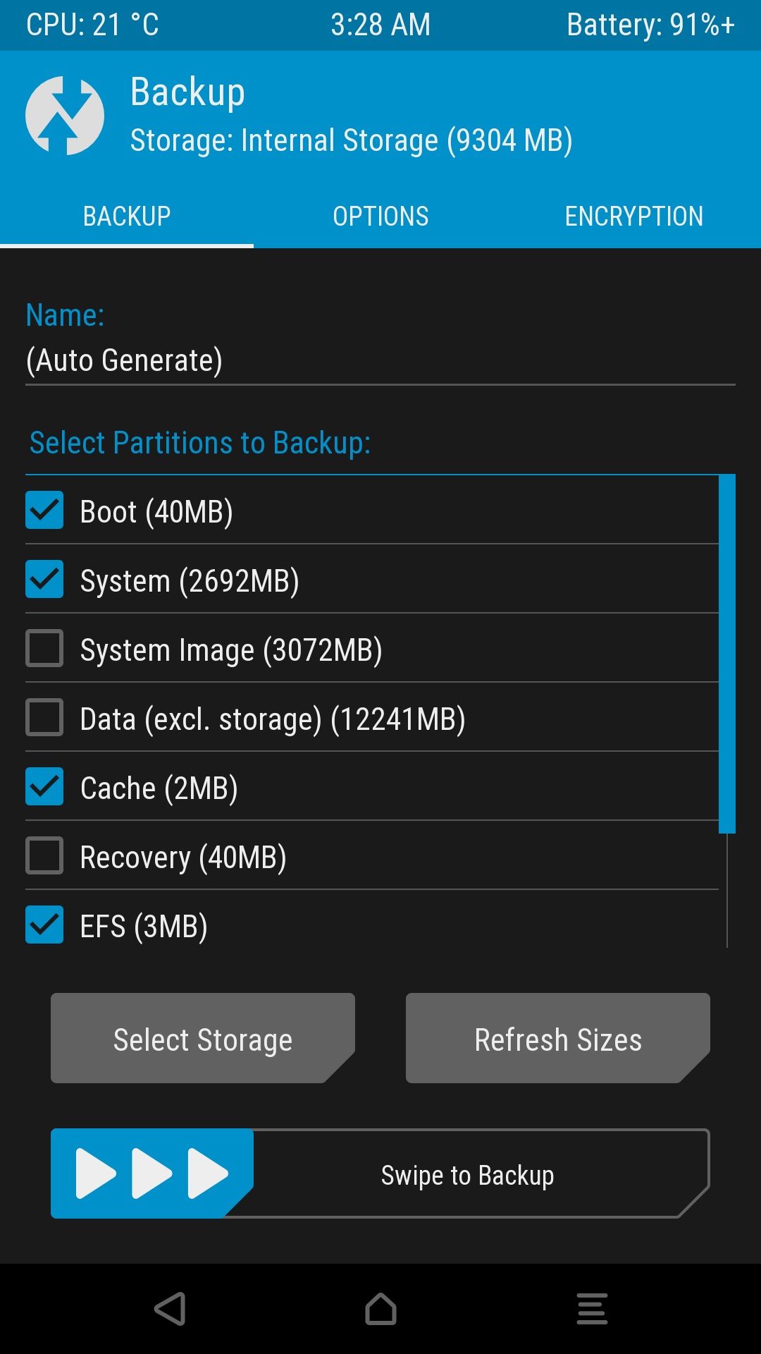 nandroid backup in twrp