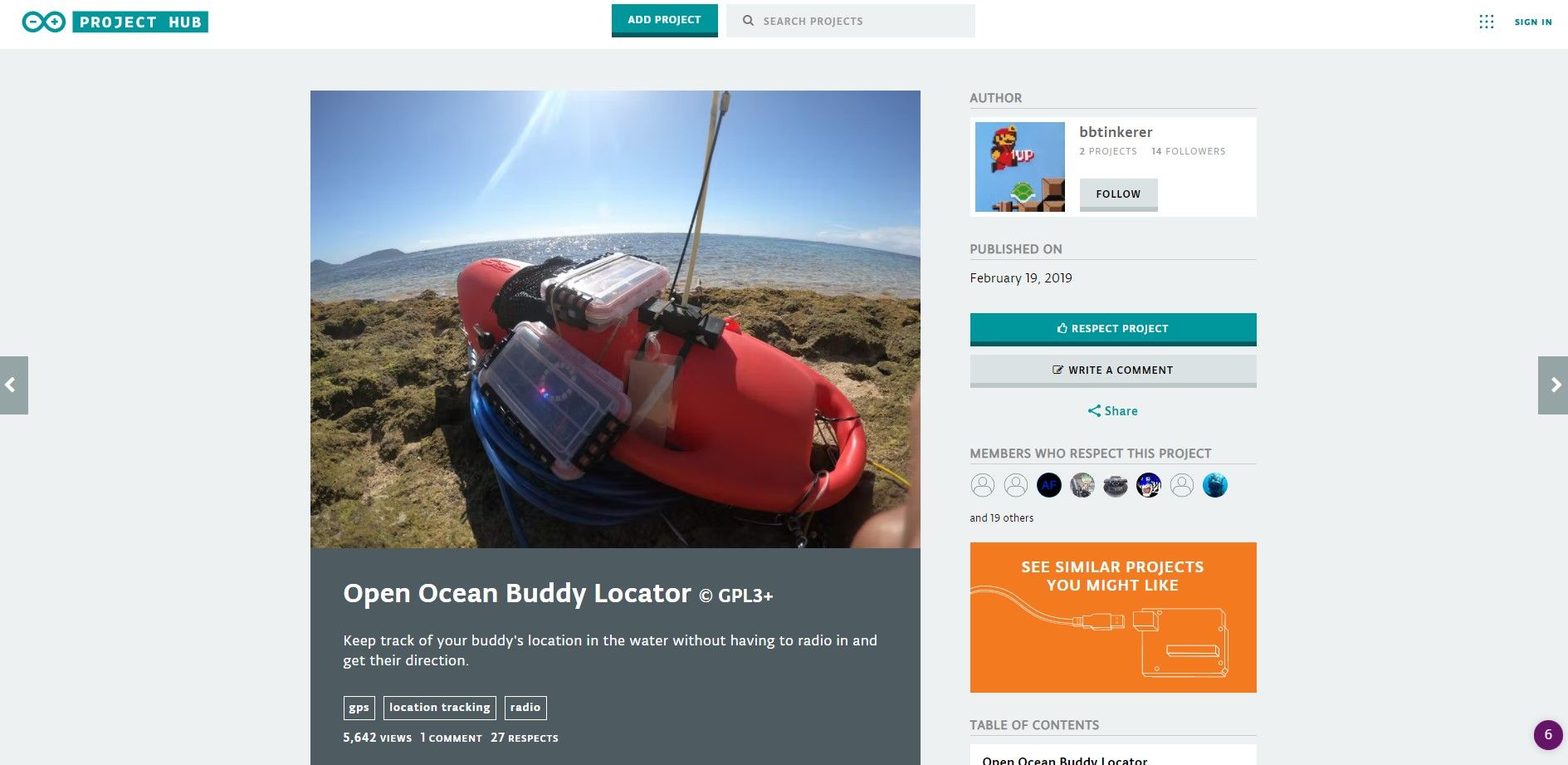 open ocean buddy locator