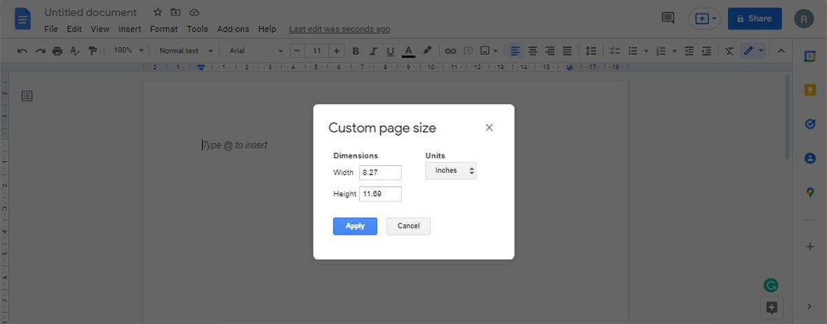 Page Sizer add-on.