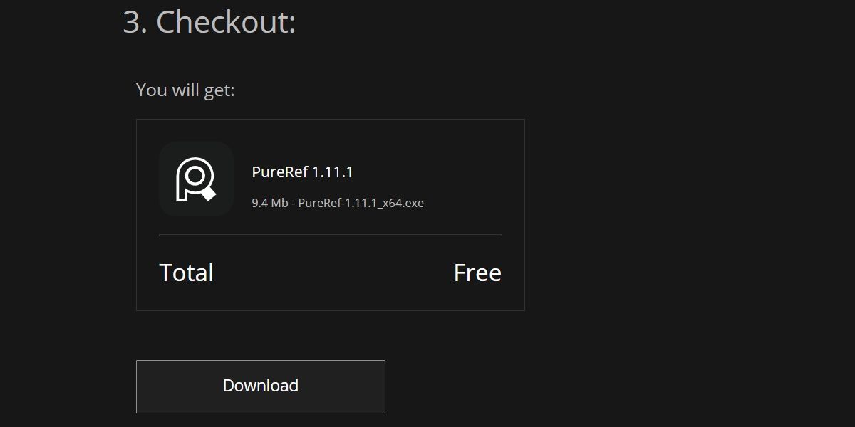 Checking out in PureRef.