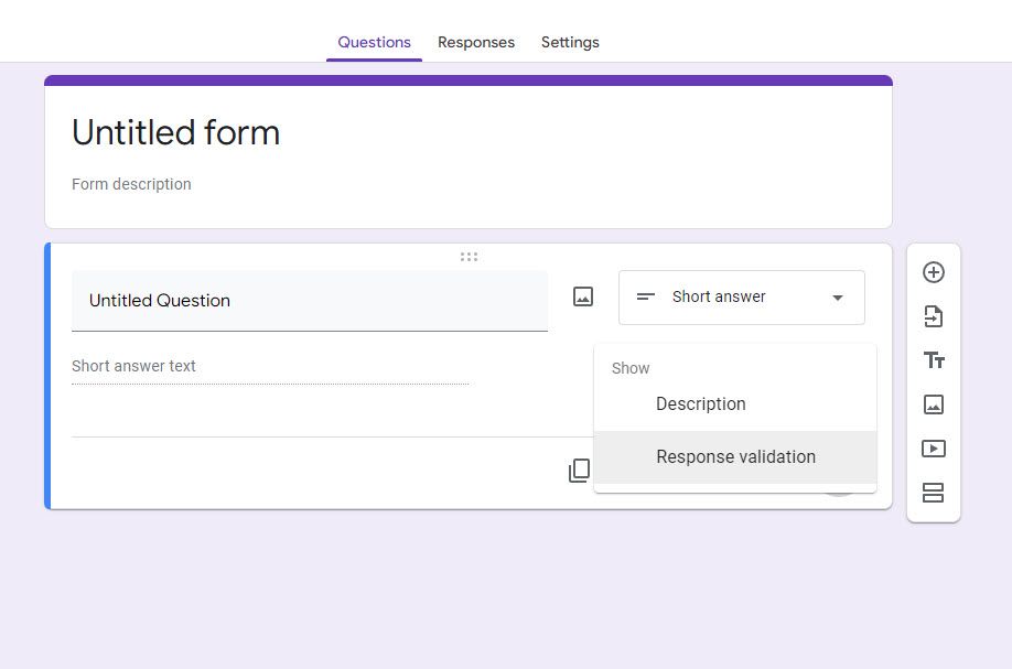 How to Add Response Validation to Google Forms