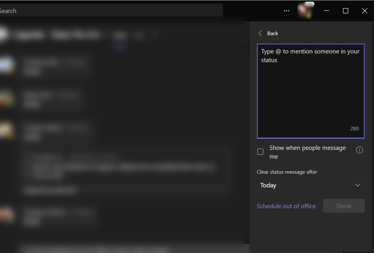 How to Set Out of Office Status on Microsoft Teams