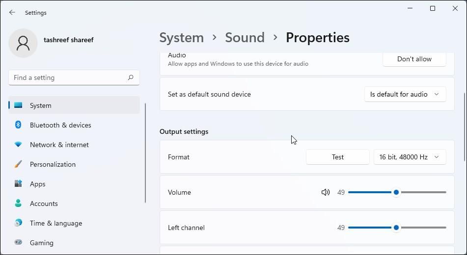 set default out device sound windows 11