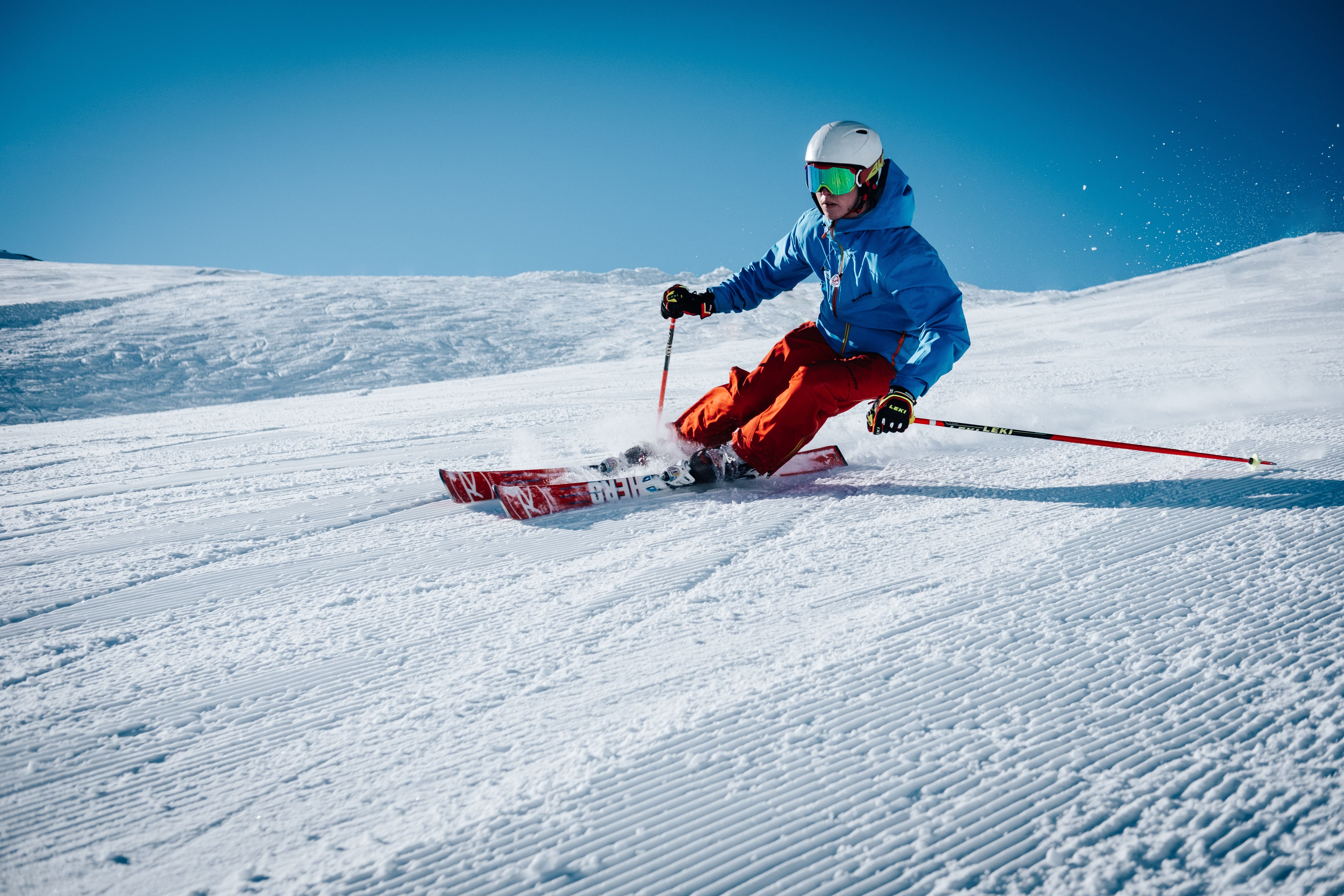 photo of a person skiing
