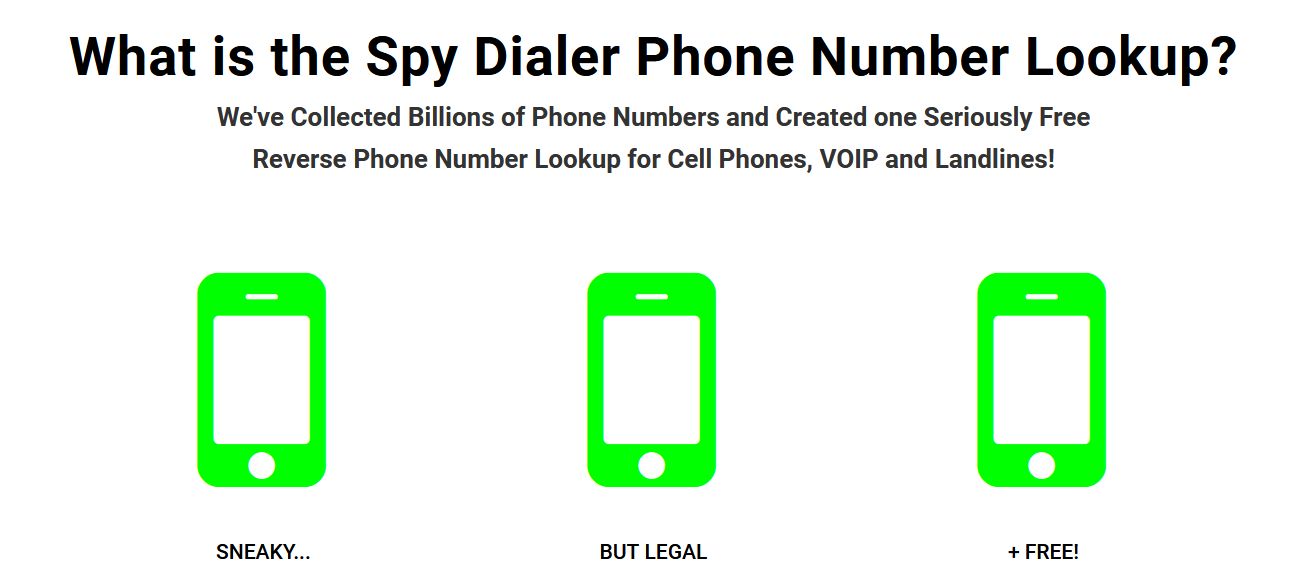 reverse phone lookup spy dialer