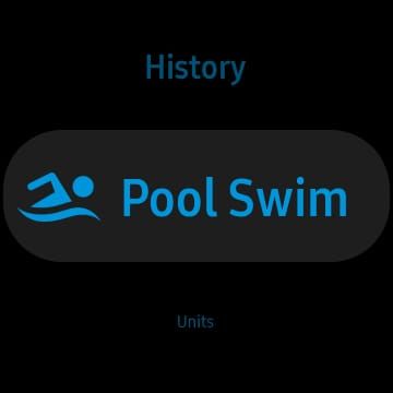 اسکرین شات رابط برنامه Swim.com را نشان می دهد