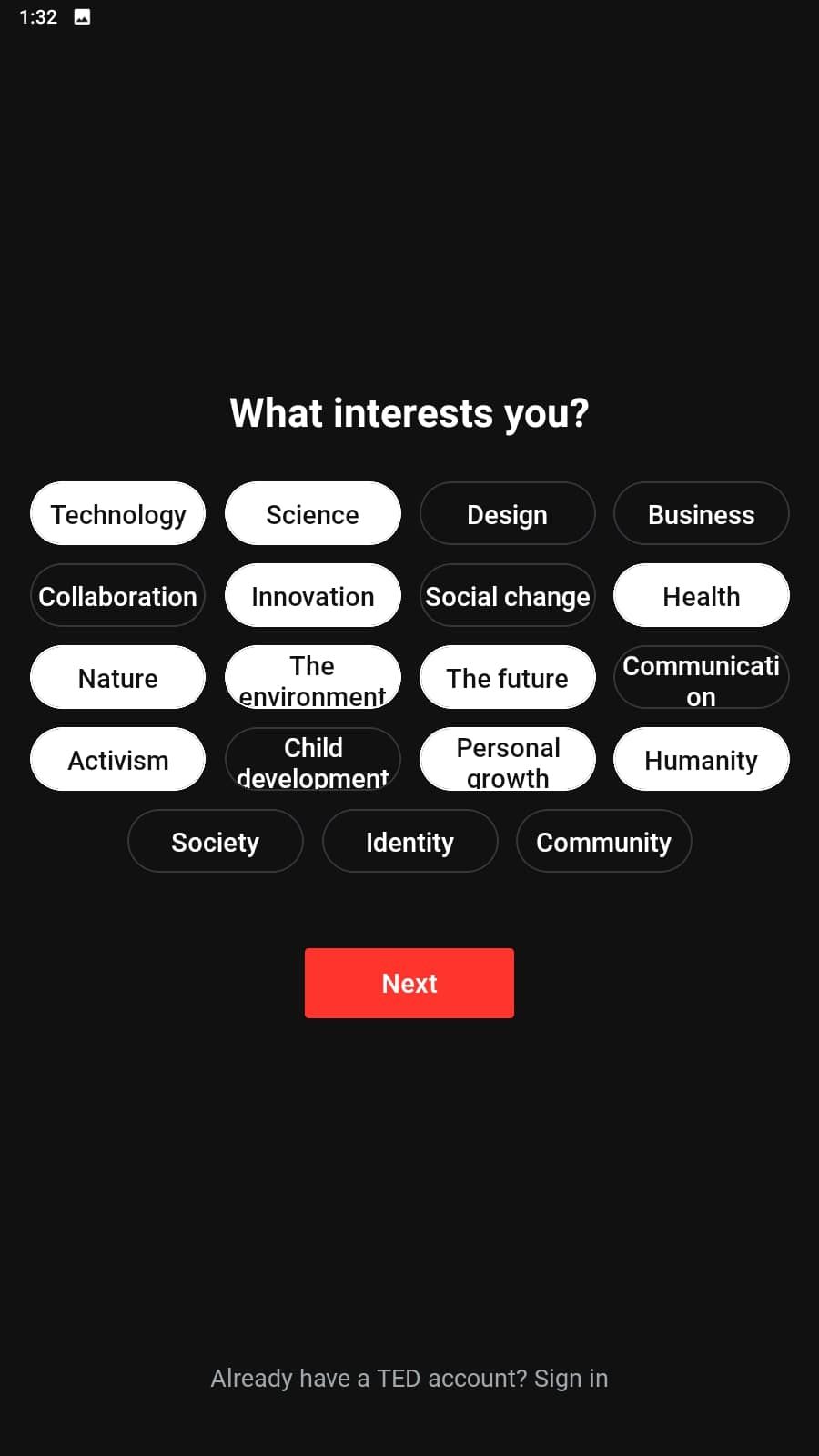Select topics in TED