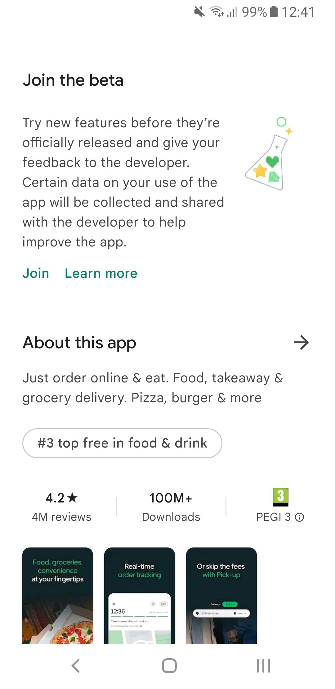 uber eats app join the beta