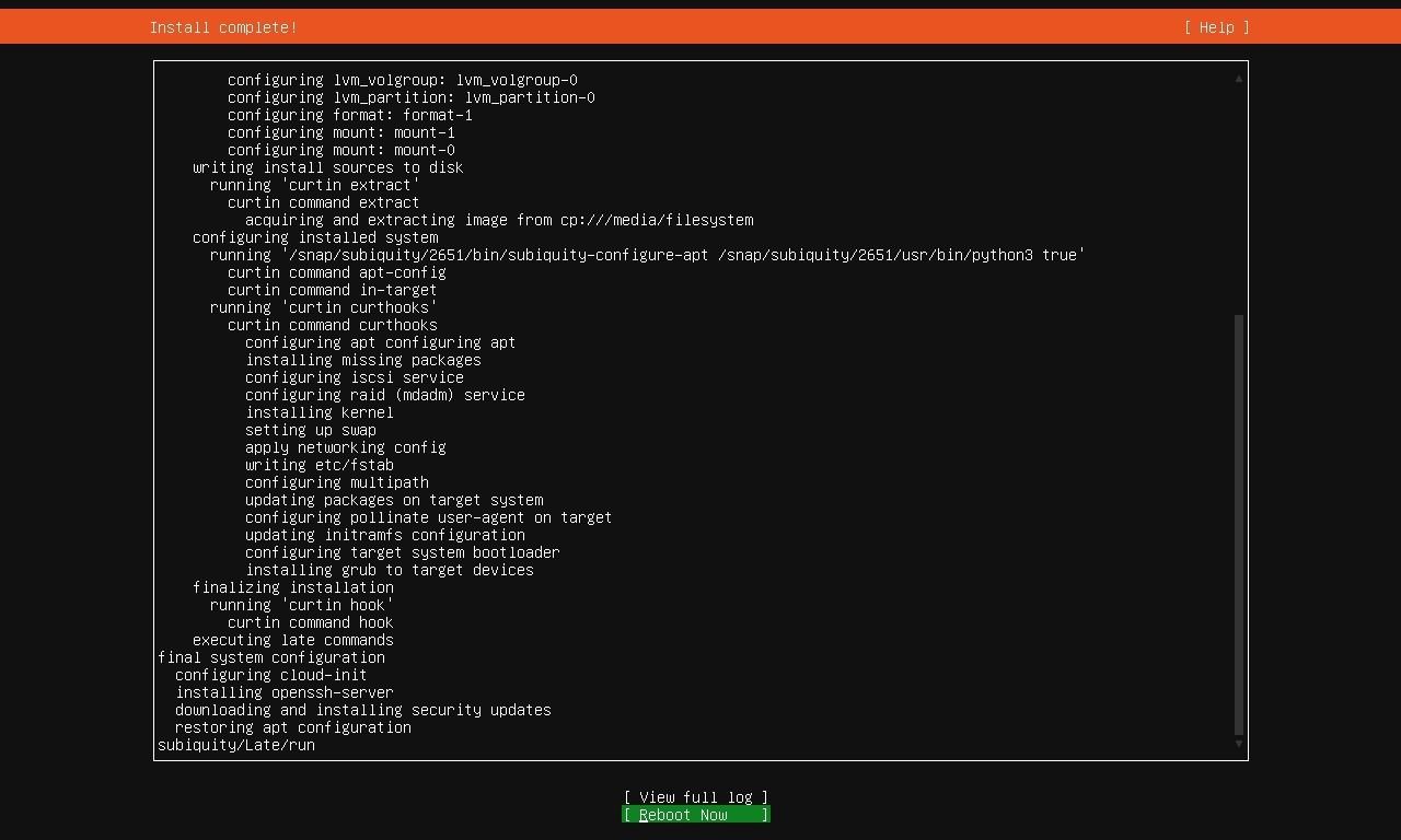ubuntu server lts installed on old laptop for plex server