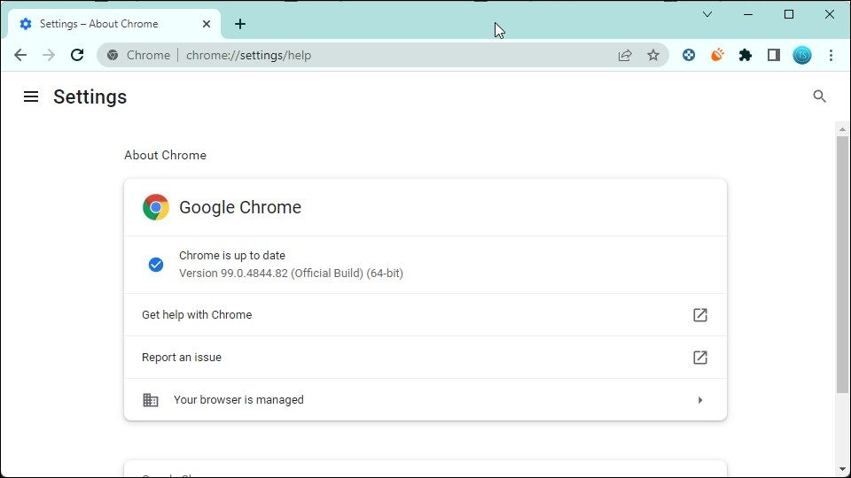 update Google chrome windows