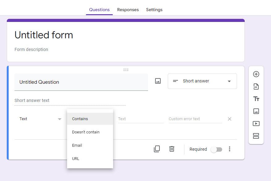 How to Add Response Validation to Google Forms