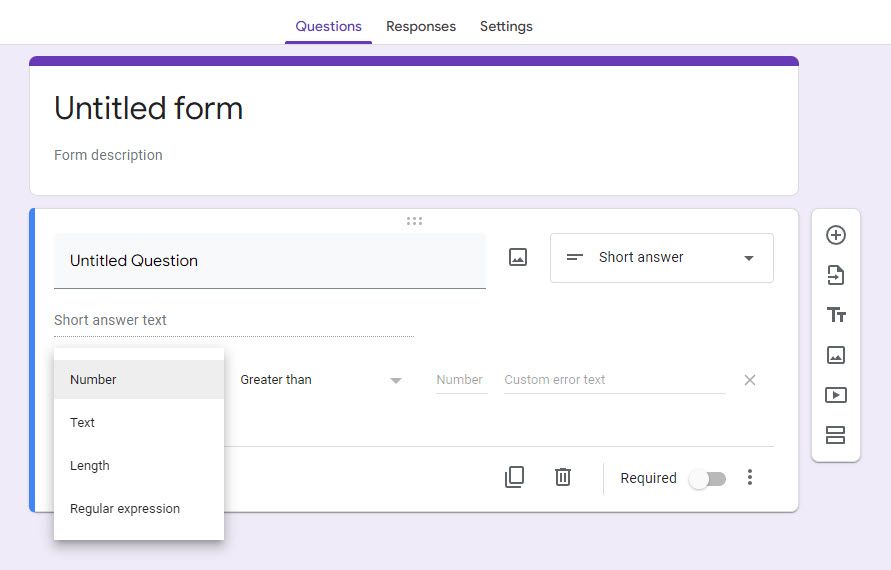 How to Add Response Validation to Google Forms