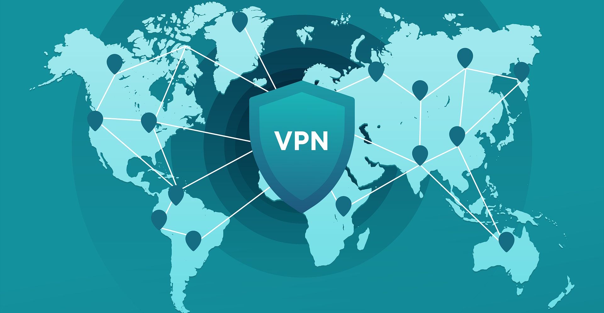 سرورهای vpn در سراسر نقشه جهان