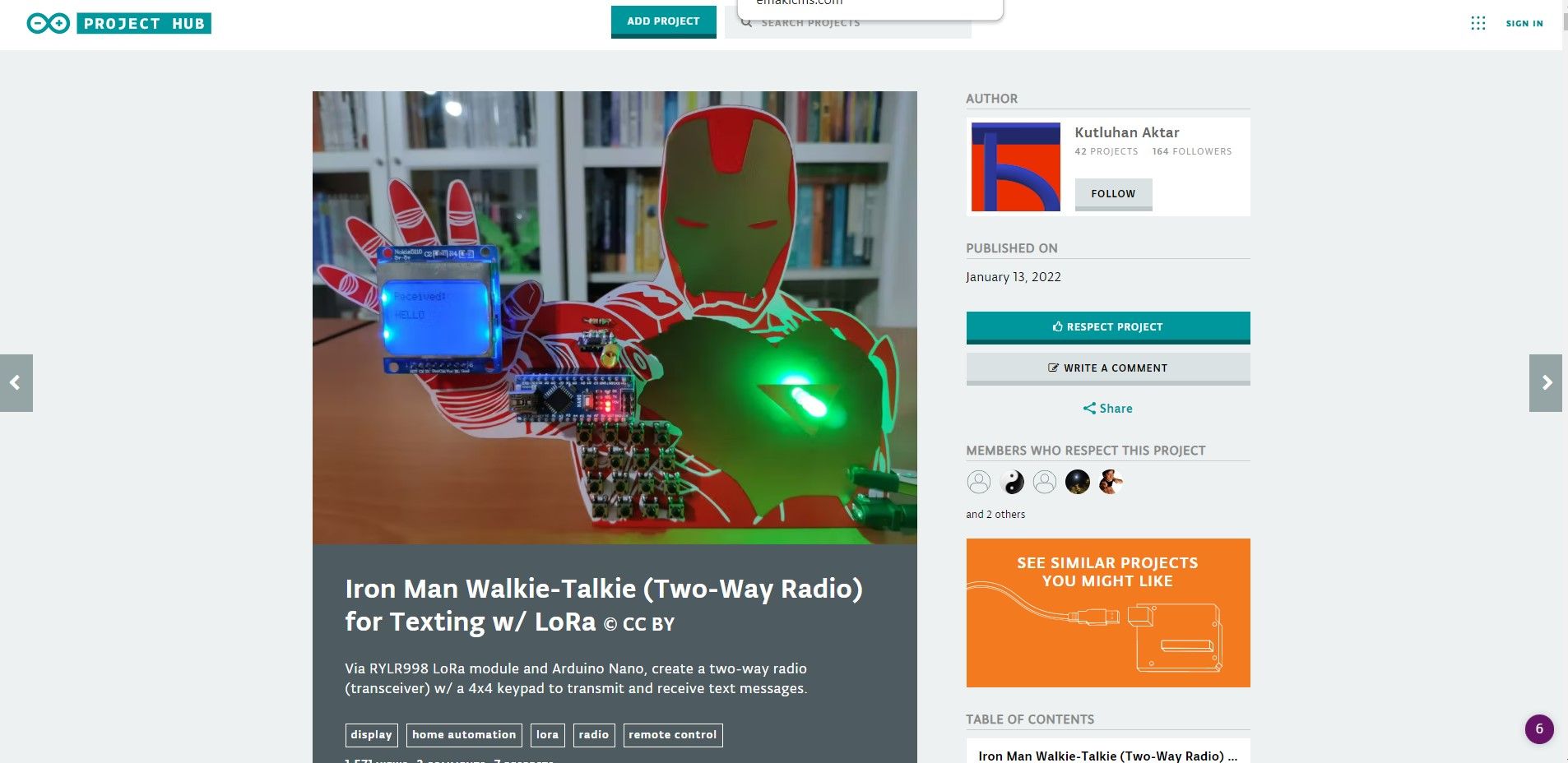 walkie talkie iron man arduino radio for texting
