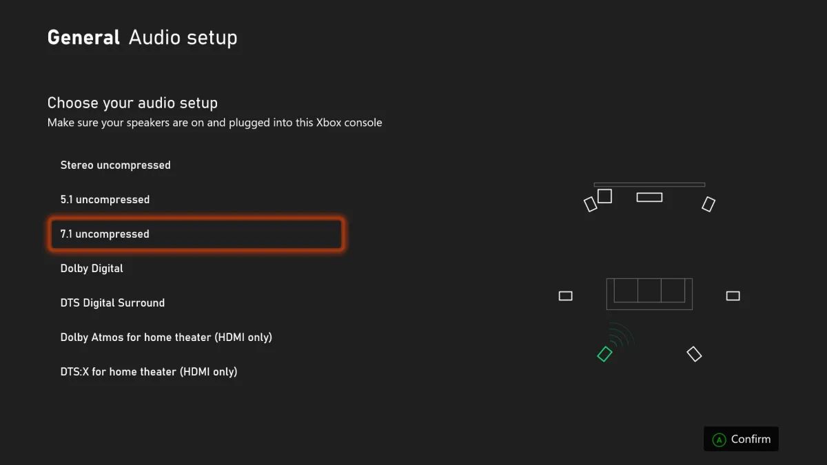 xbox audio setup wizard