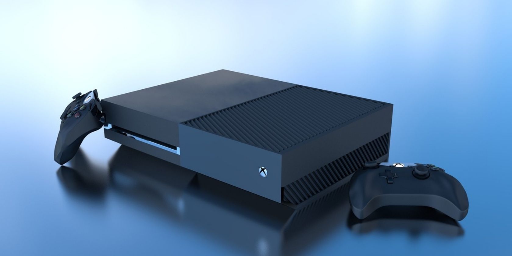An Xbox One made using Blender.
