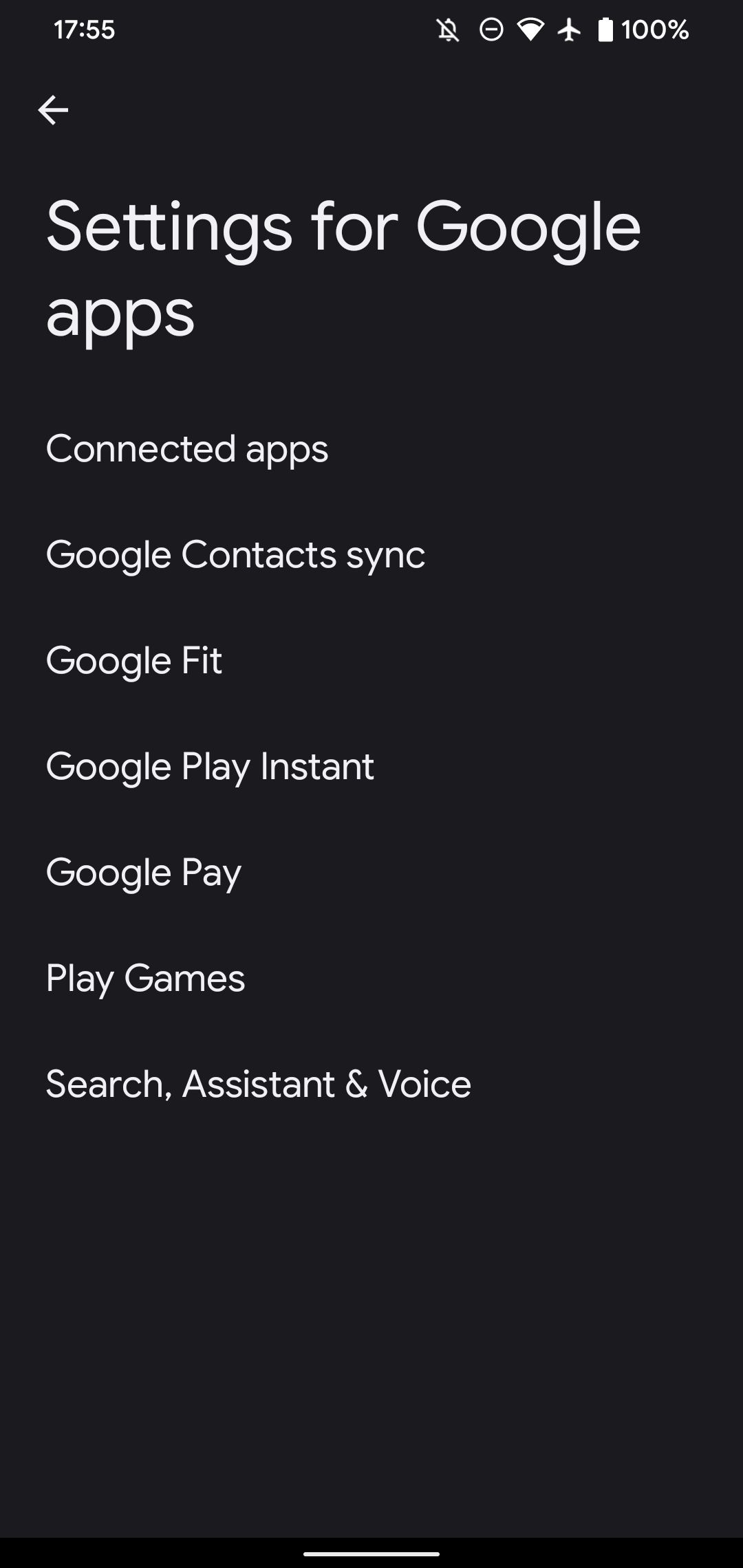 Google Search Settings Android