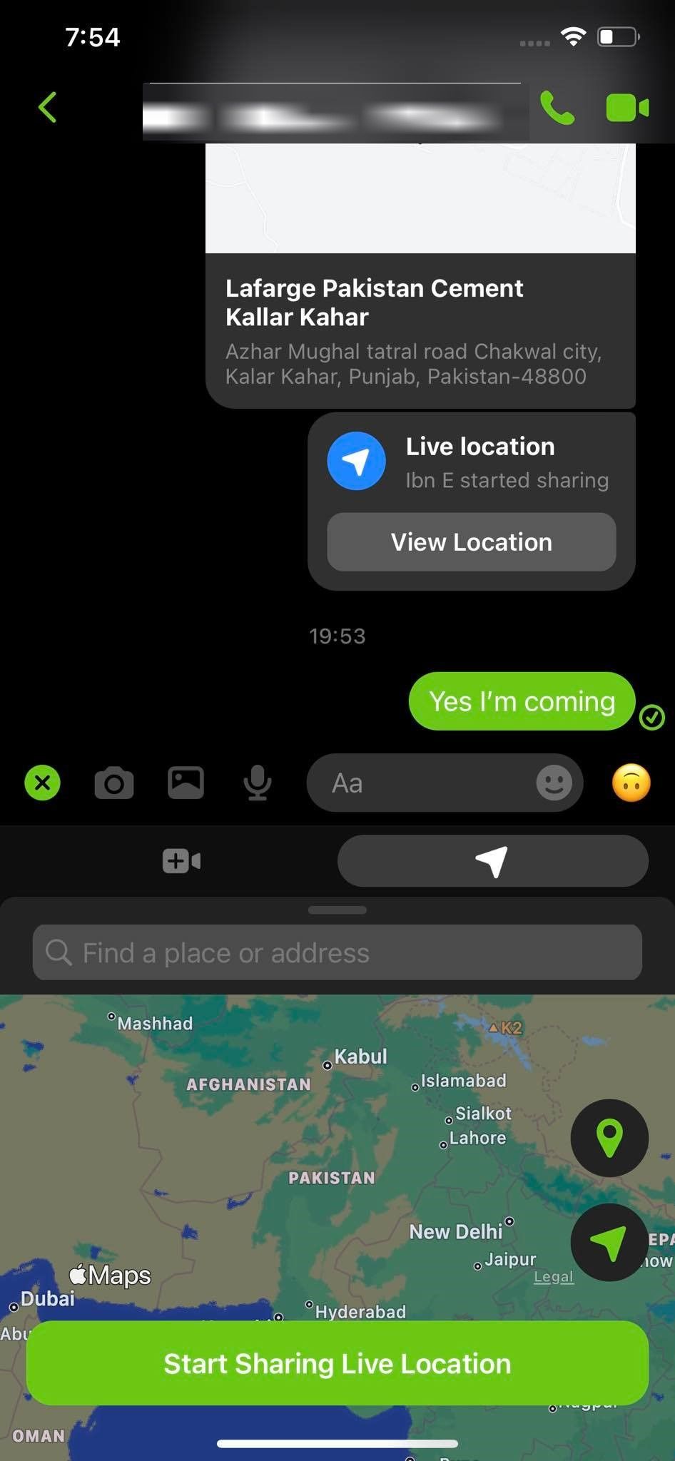Location Sharing Direction Icon In Facebook Messenger