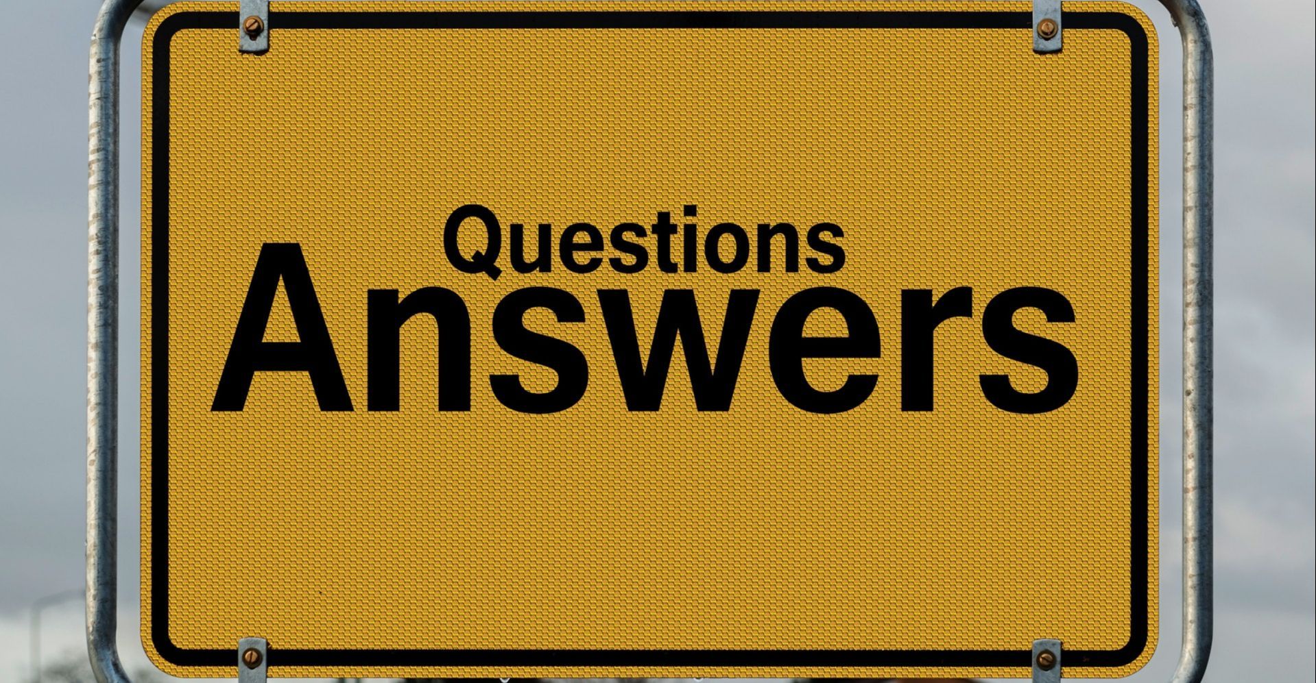 Questions Answers Signage