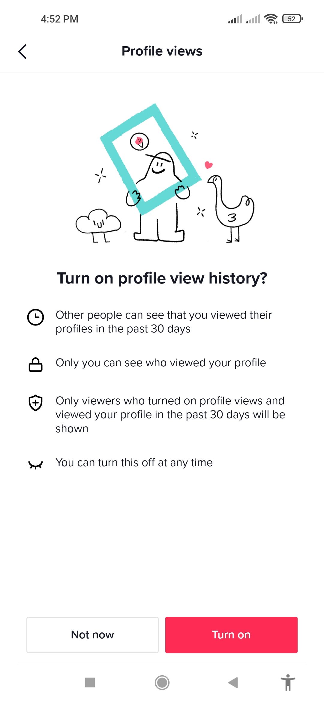 TikTok-Profile-view را روشن کنید