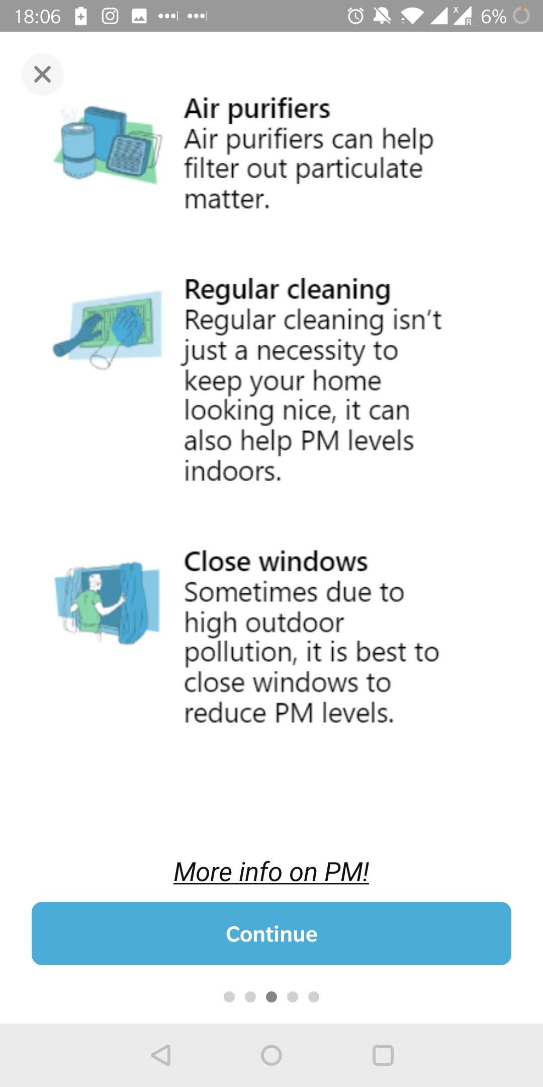 Airthings View Pollution App PM When to Take Action Part 2