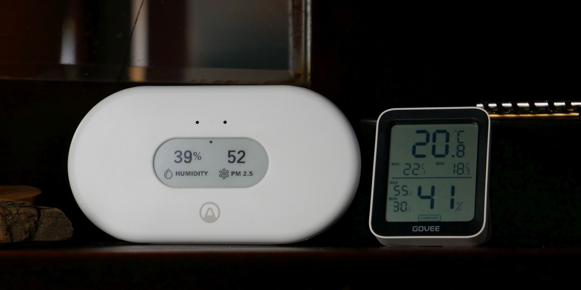 Airthings View Pollution vs. Govee Hygrometer