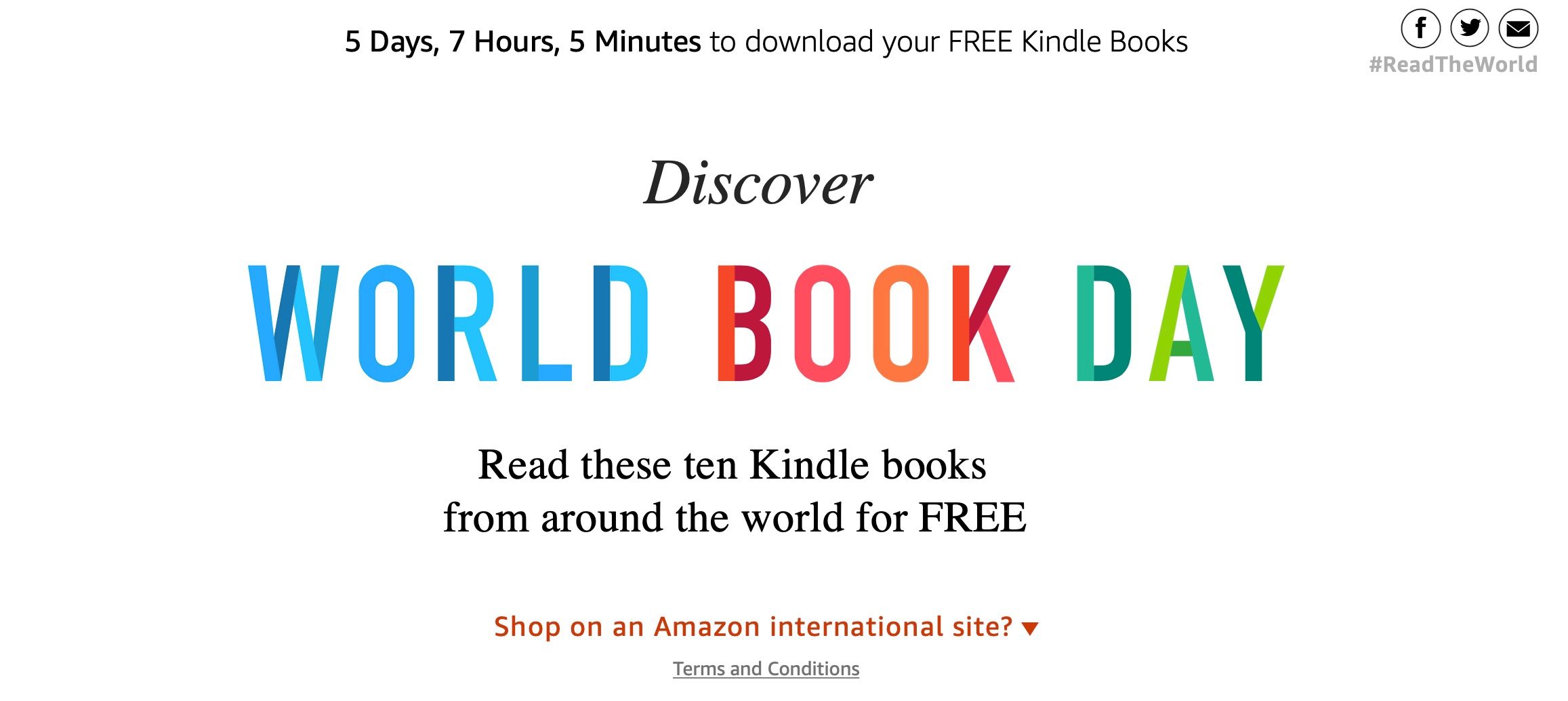 Amazon Read the World page
