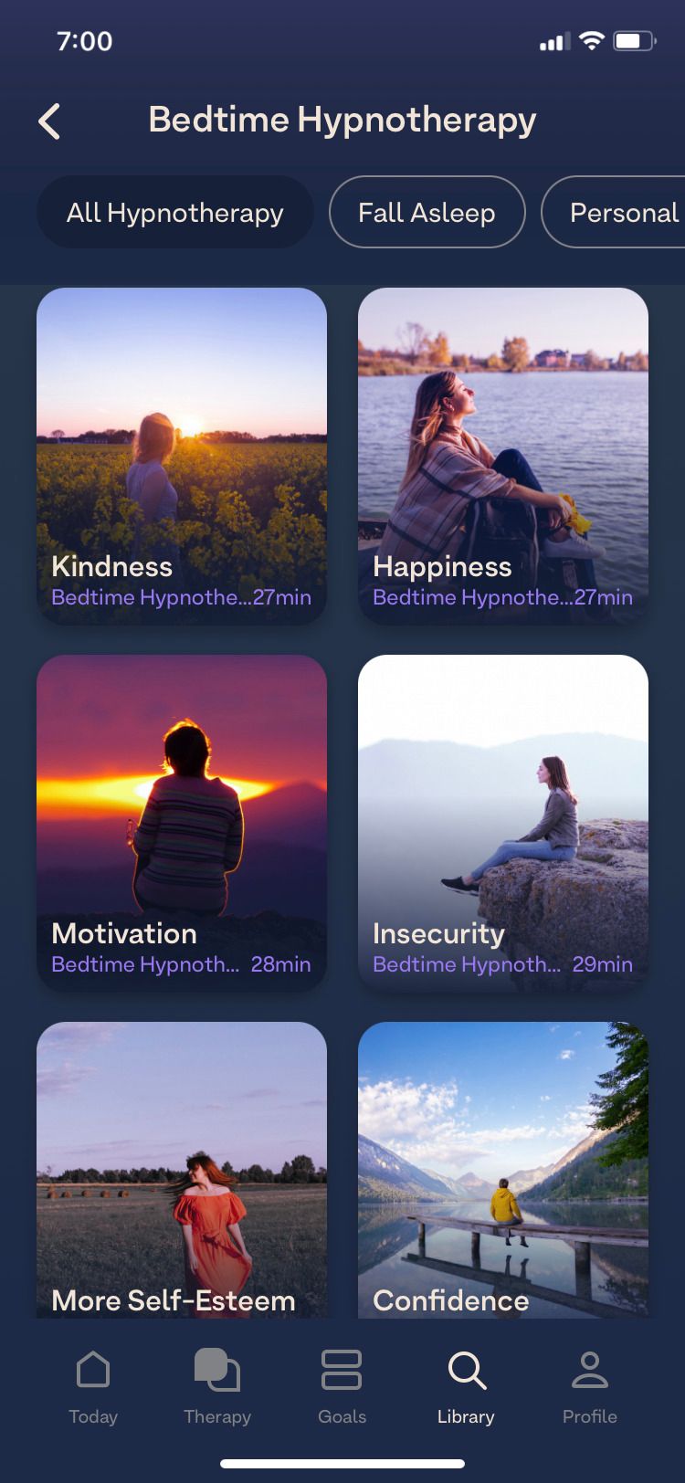 Breethe App kindness bedtime hypnotherapy