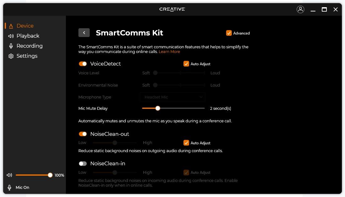 Creative App T60 speakers smartcomms kit options