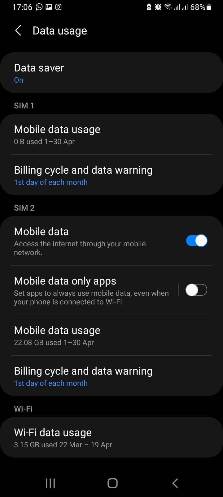 where to find android app data