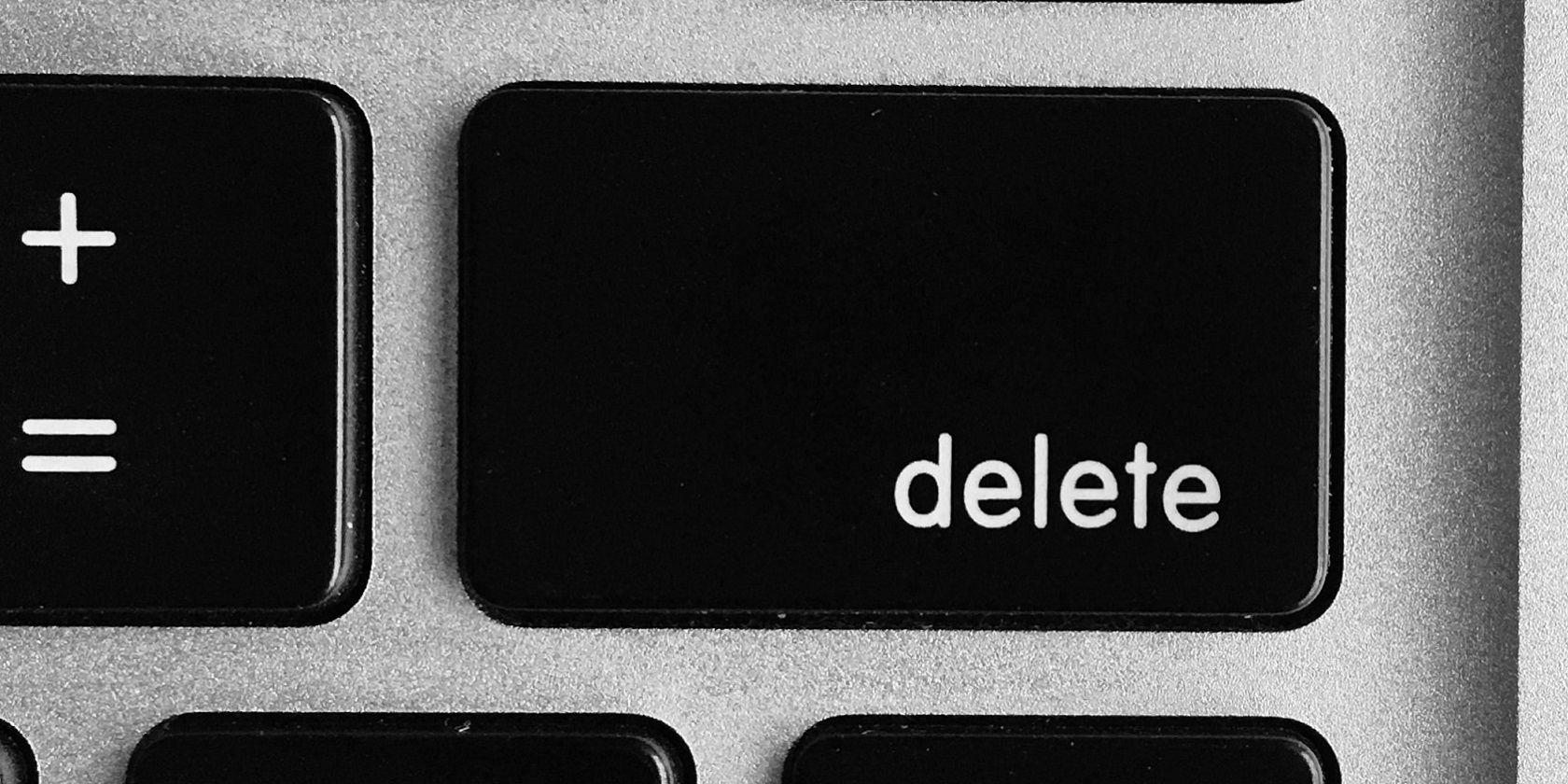 The delete button 