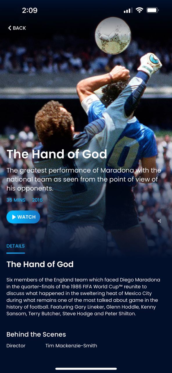 FIFA+ original documentary- The Hand of God