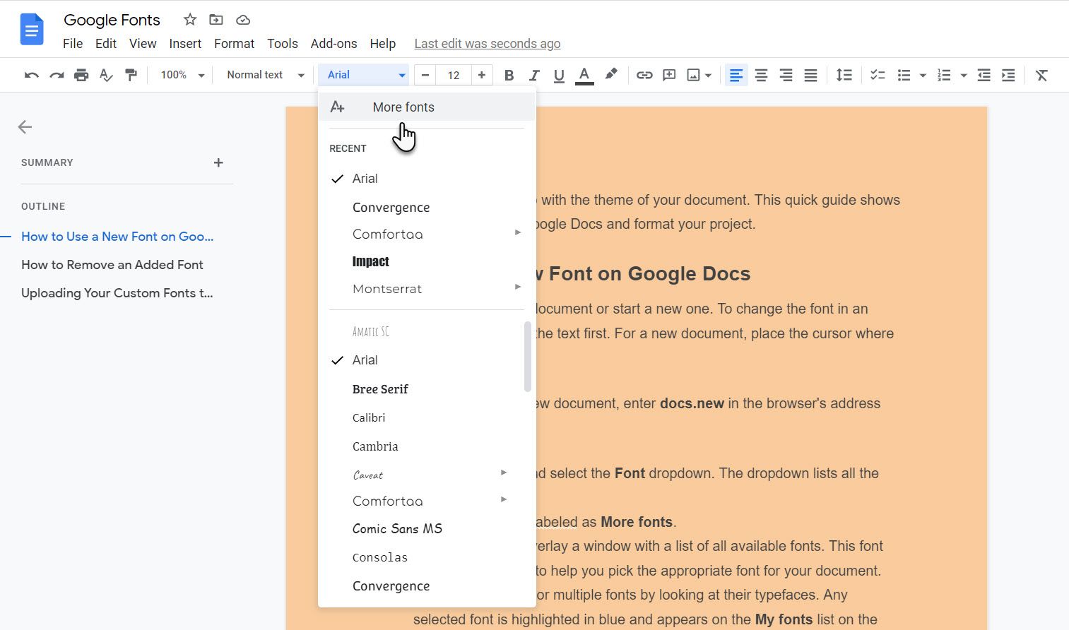 How To Get More Fonts On Google Docs Mobile