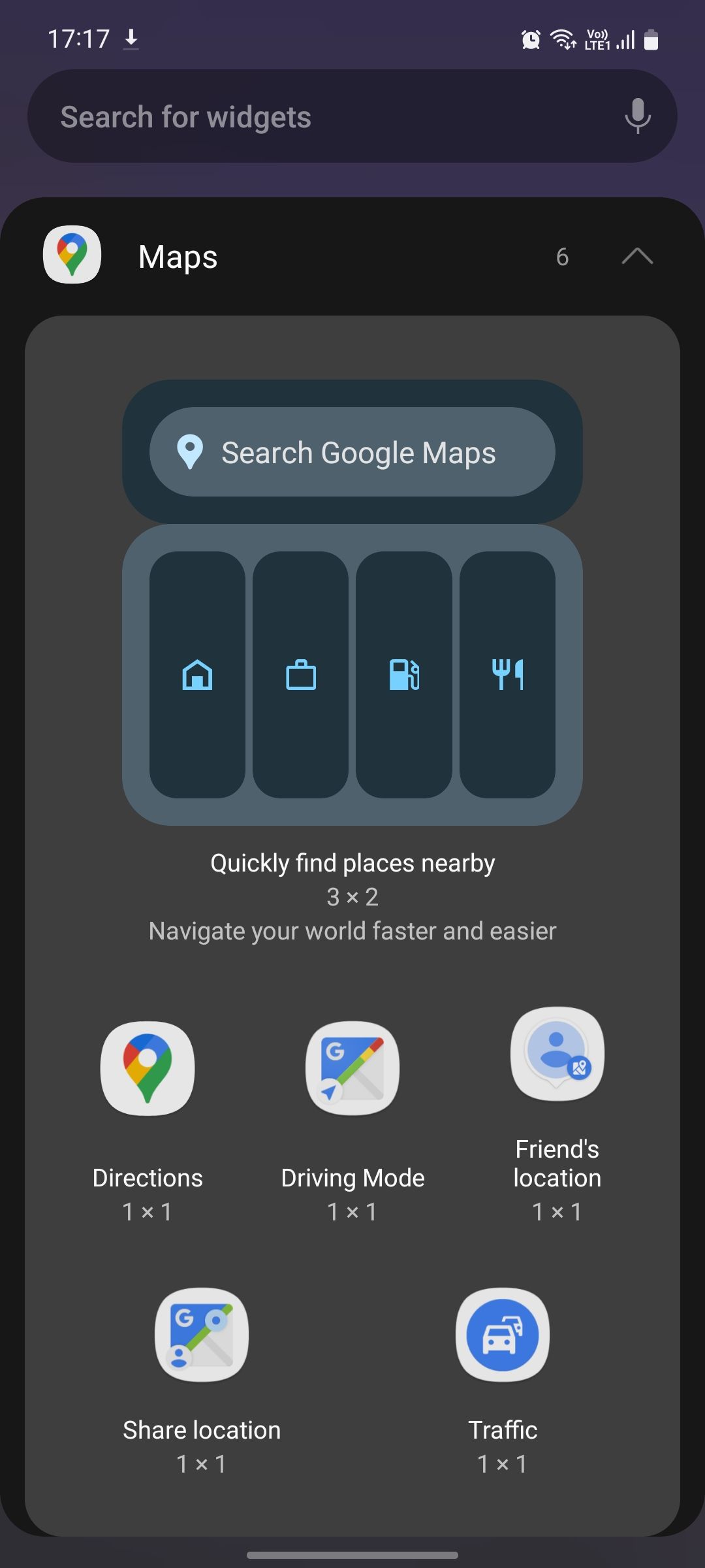 Google widgets Google Maps 1