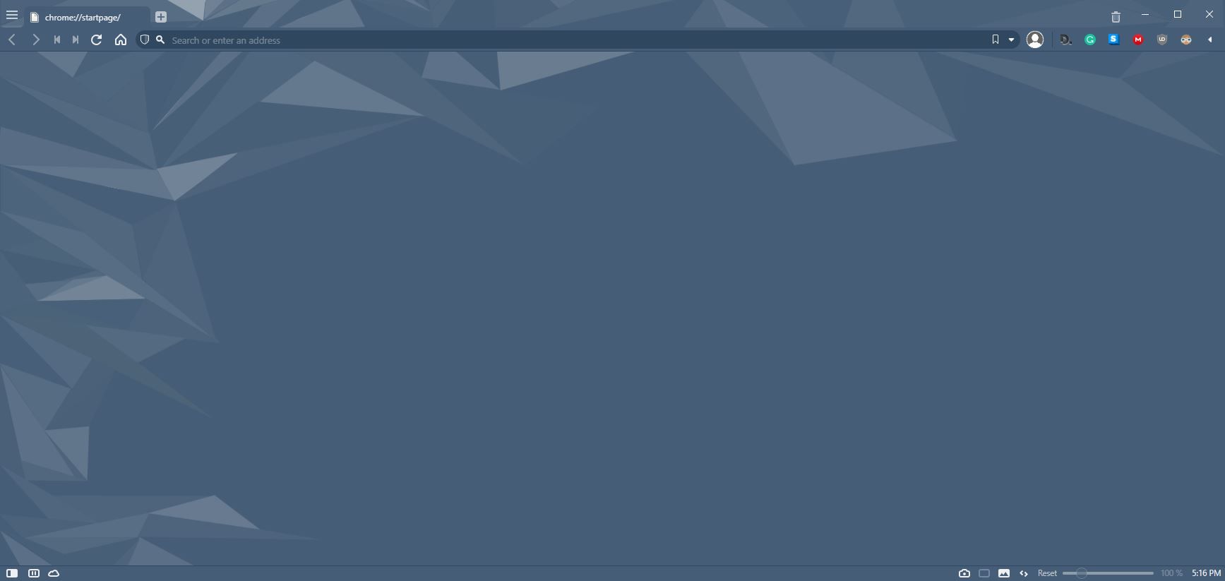 تصویری از تم چندضلعی های خاکستری-آبی برای ویوالدی