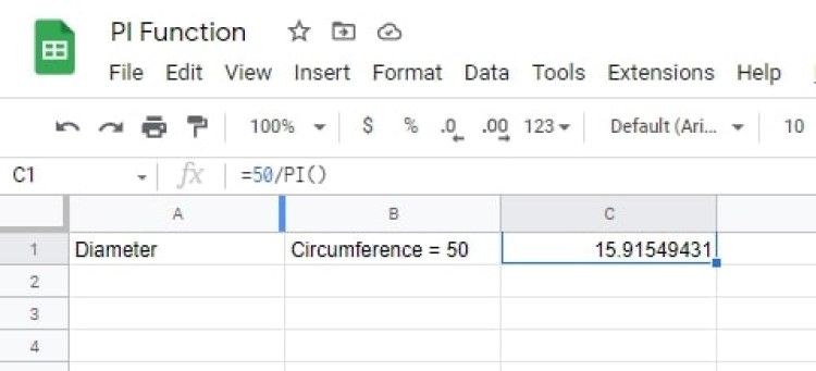 how-to-use-the-pi-function-in-google-sheets