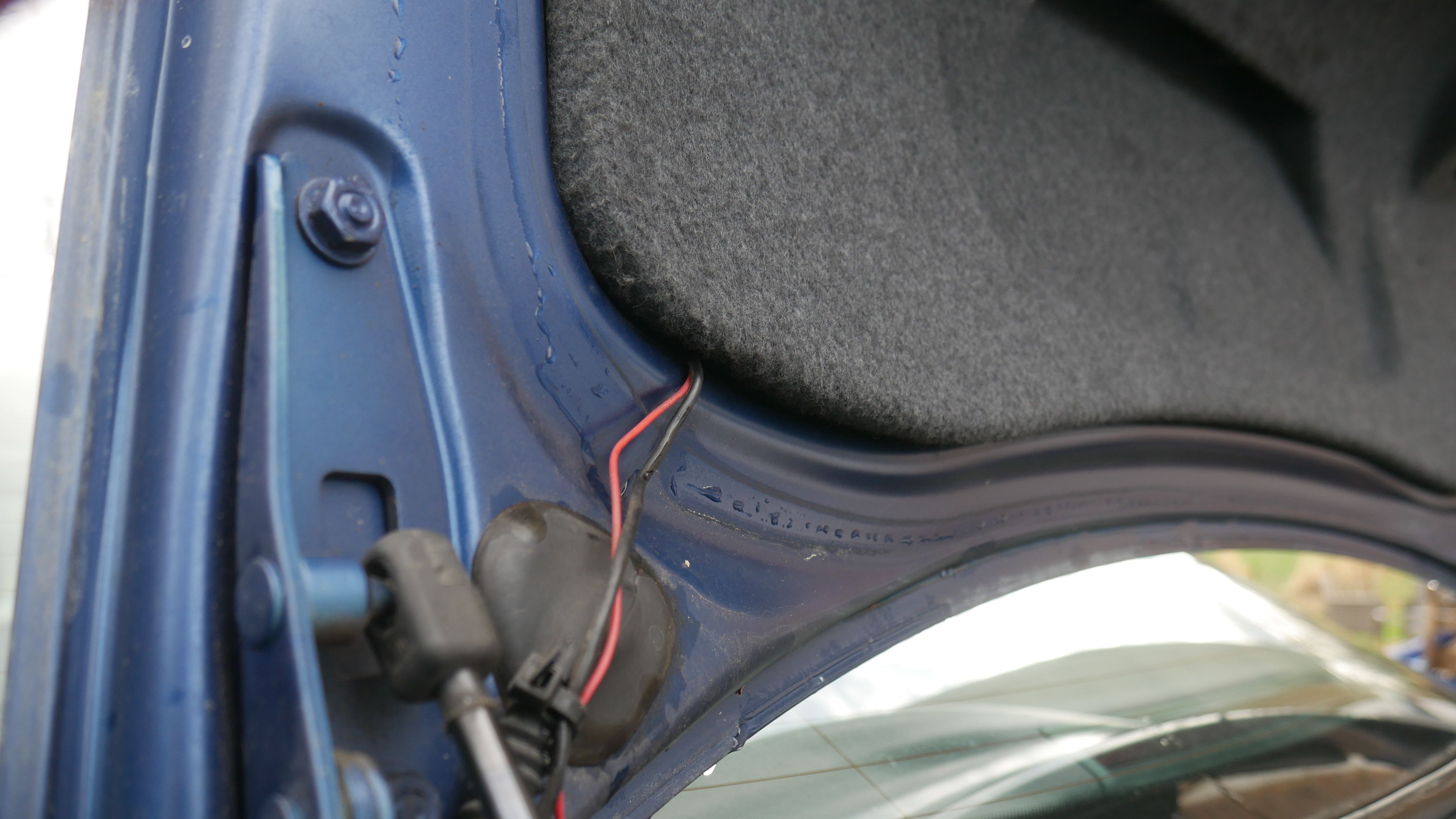 Routing Wire Behind Trunk Trim