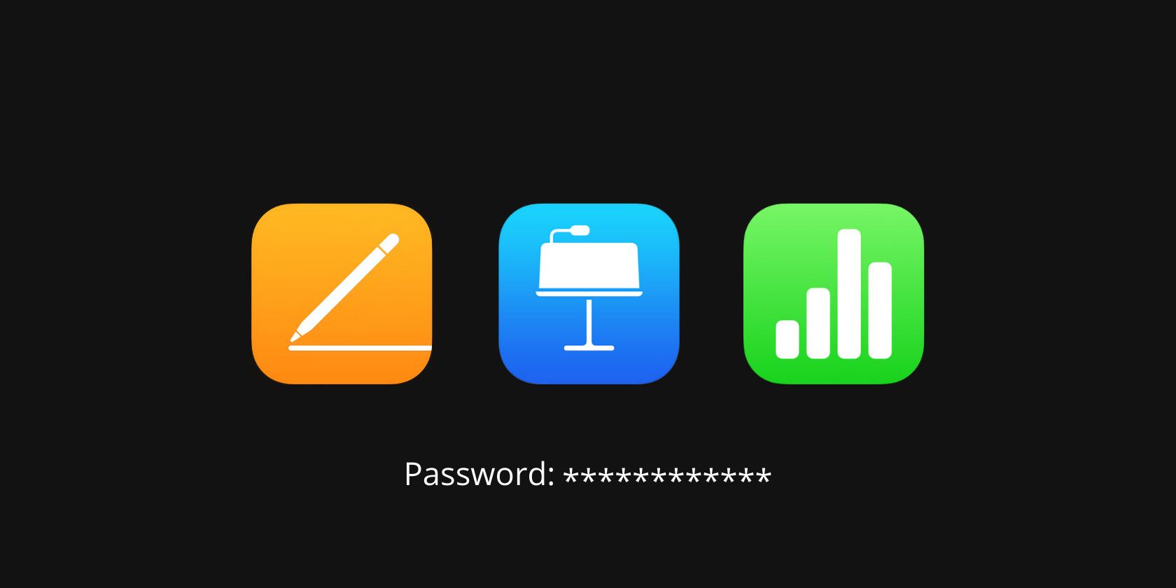 Pages, Keynote, and Numbers app icon